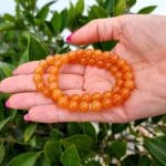 Pulseira Calcite Laranja - 8mm