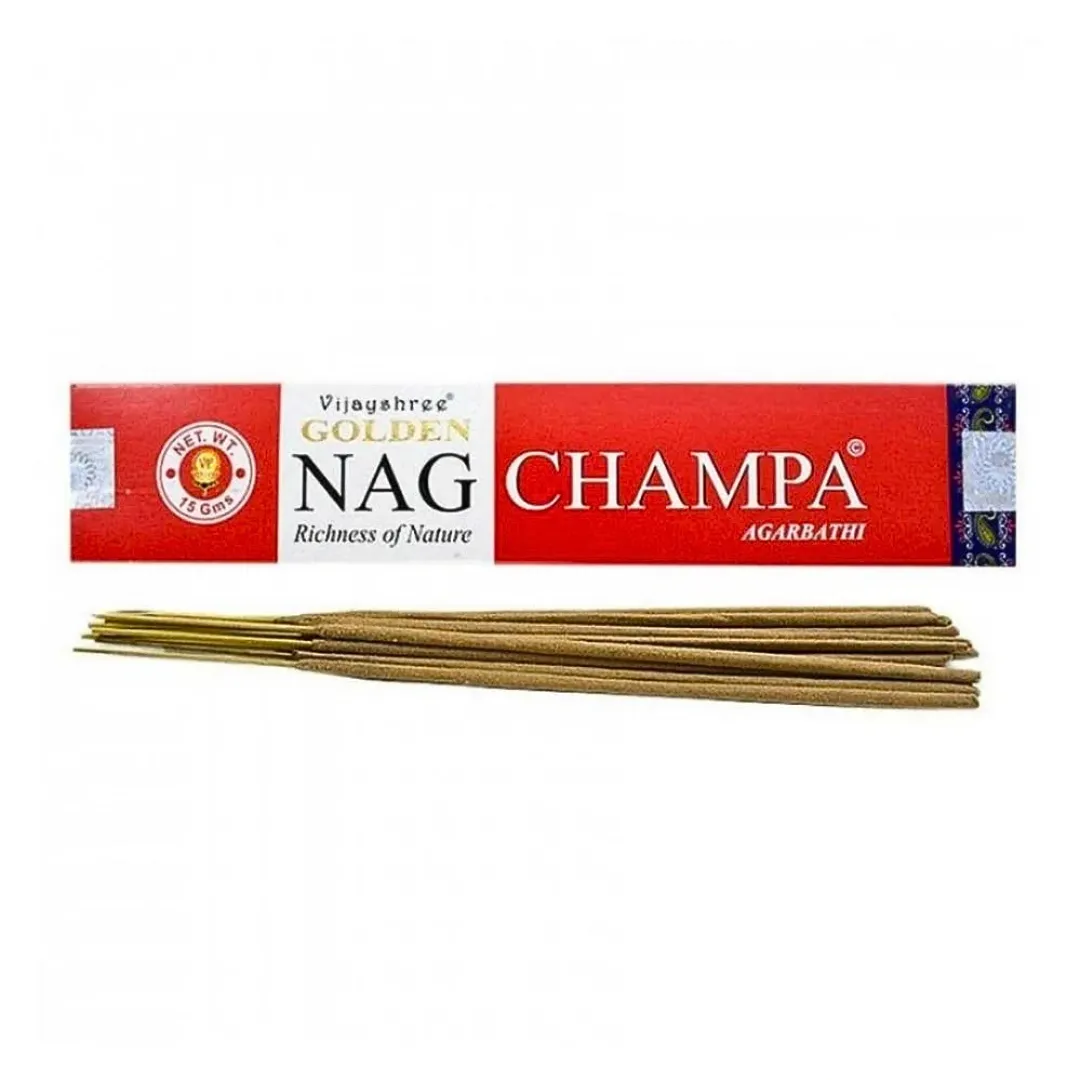 Incenso Golden Nag Champa – Vijayshree disponivel na Sol Lua Milfontes