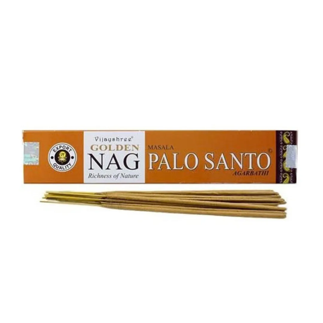Compre Incenso Golden Nag Palo Santo – Vijayshree na Sol Lua Milfontes