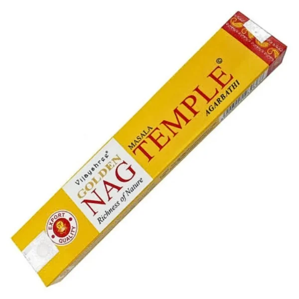 Incenso Golden Nag Temple – Vijayshree disponivel na Sol Lua Milfontes