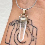 Pendente Quartzo Cristal - Biterminado