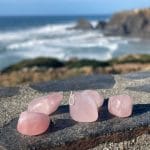 Pendente Quartzo Rosa - Polido