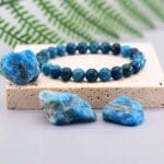 Pulseira Apatite Azul - 8mm