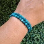 Pulseira Apatite Azul - 6mm
