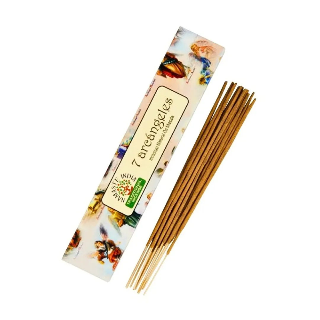 Compre Incenso 7 Arcanjos – Namaste India na Sol Lua Milfontes