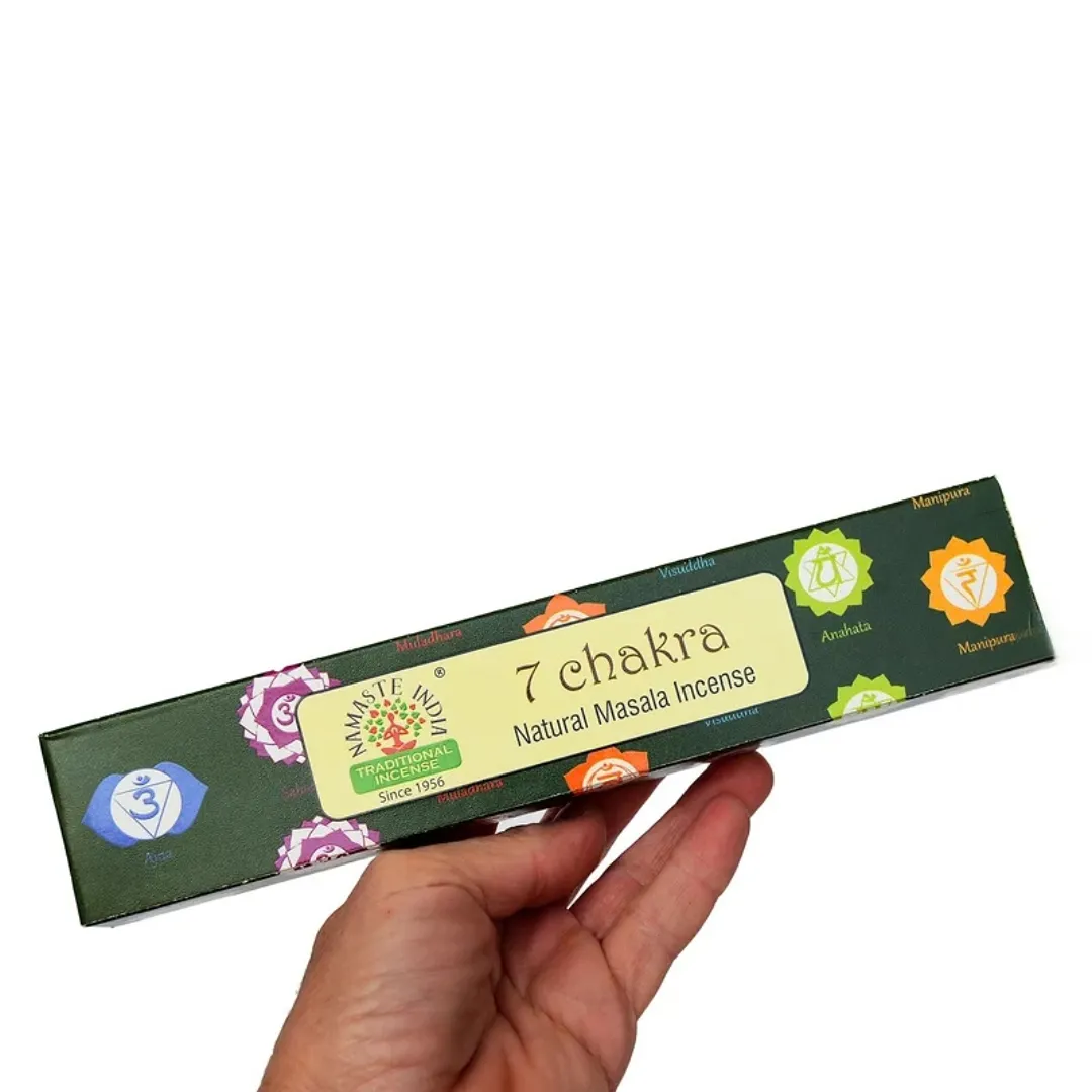 Compre Incenso 7 Chakras – Namaste India na Sol Lua Milfontes