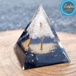 Pirâmide Orgonite Árvore Shungite e Quartzo Cristal