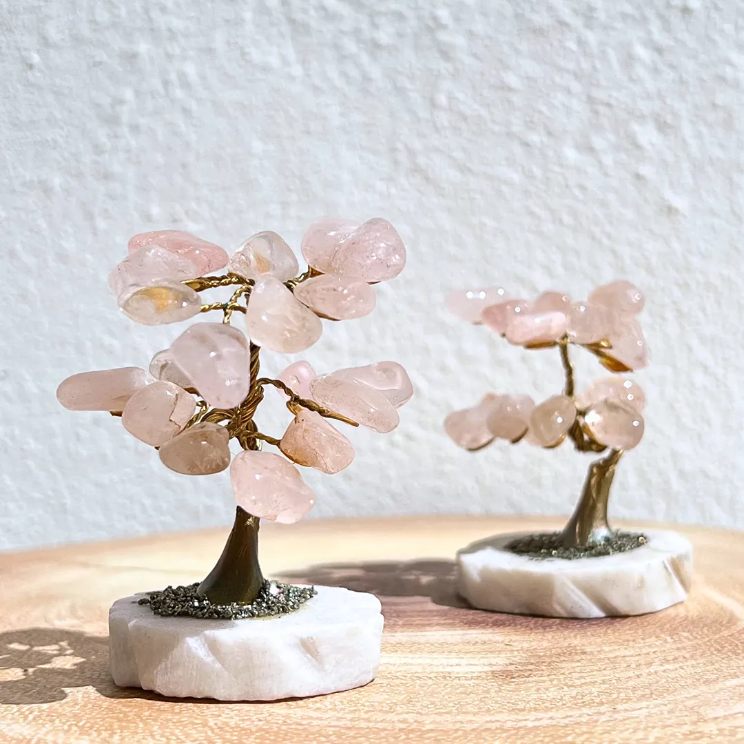Árvore Quartzo Rosa 7cm disponivel na Sol Lua Milfontes