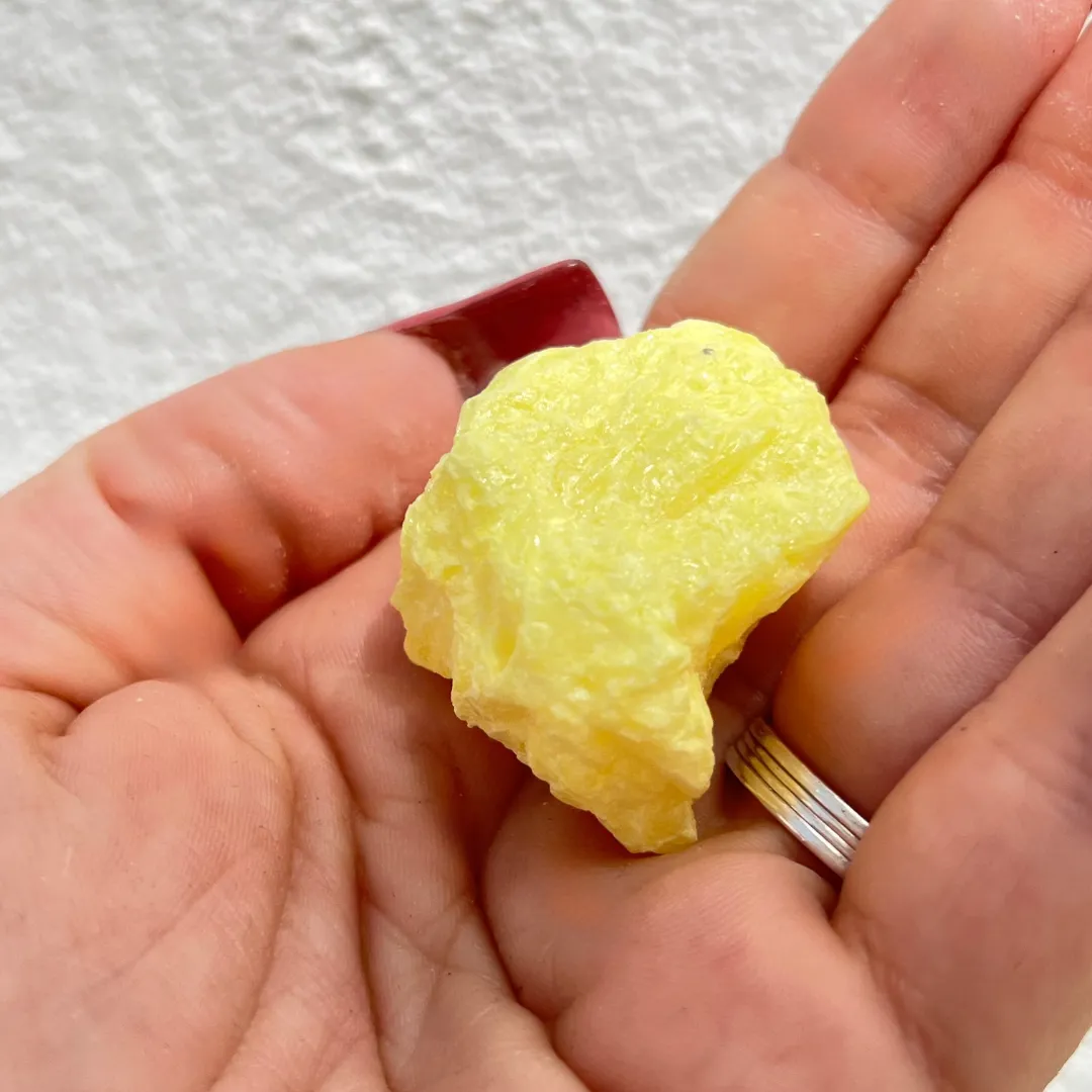 Mineral enxofre dos Açores para decoração espiritual e coleção