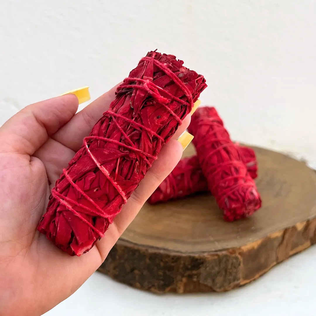 Tocha Sálvia Branco com Sangue de Dragão na Sol Lua Milfontes