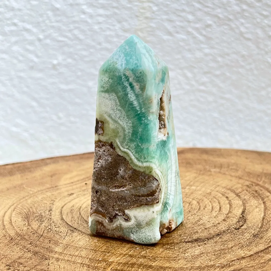 Gerador aragonite azul símbolo de comunicação e paz interior
