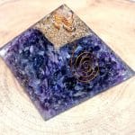 Pirâmide Orgonite Ametista - 7x7