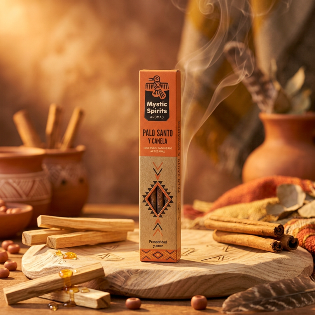 Incenso Canela e Pau Santo Mystic Spirits disponivel na Sol Lua Milfontes