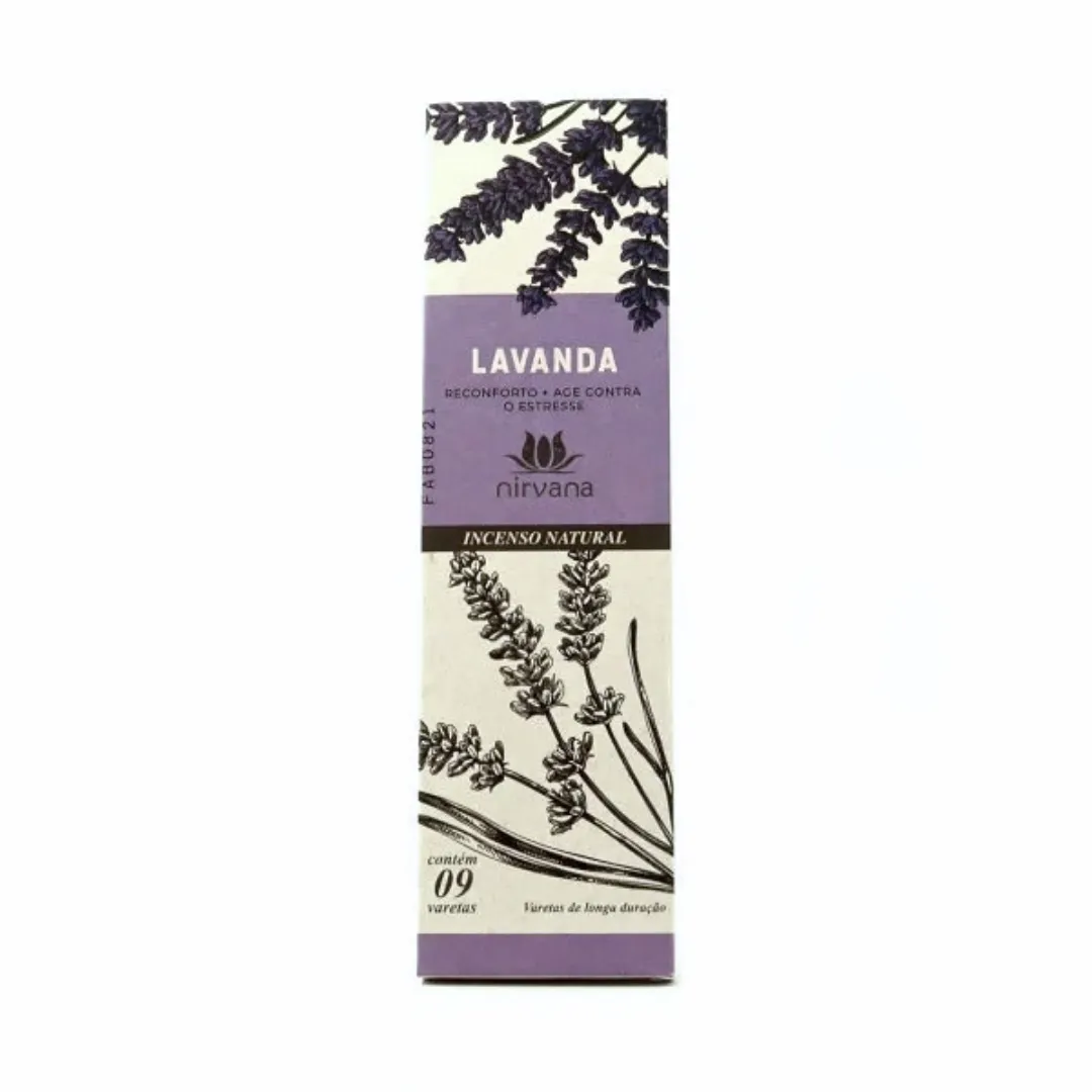 Incenso Lavanda – Nirvana disponivel na Sol Lua Milfontes