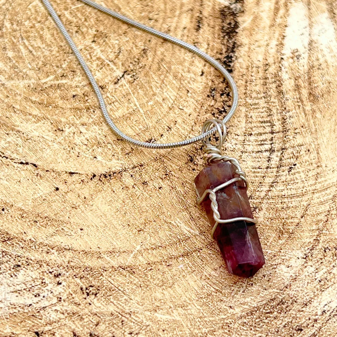 Pendente Fluorite em cristal natural para equilíbrio energético