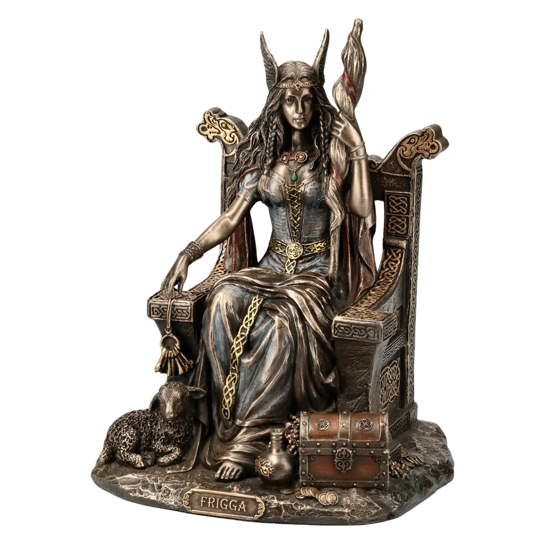Estátua Frigga para altar espiritual e meditação