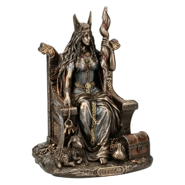 Estátua completa Frigga energia espiritual e equilíbrio