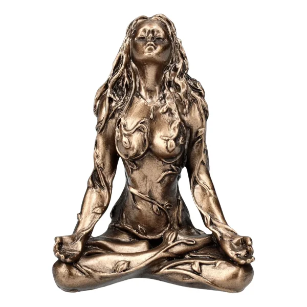 Estátua de Gaia que representa a Mãe Terra em harmonia com a natureza