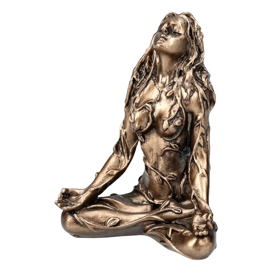 Estátua de Gaia que simboliza o ciclo da vida e renovação