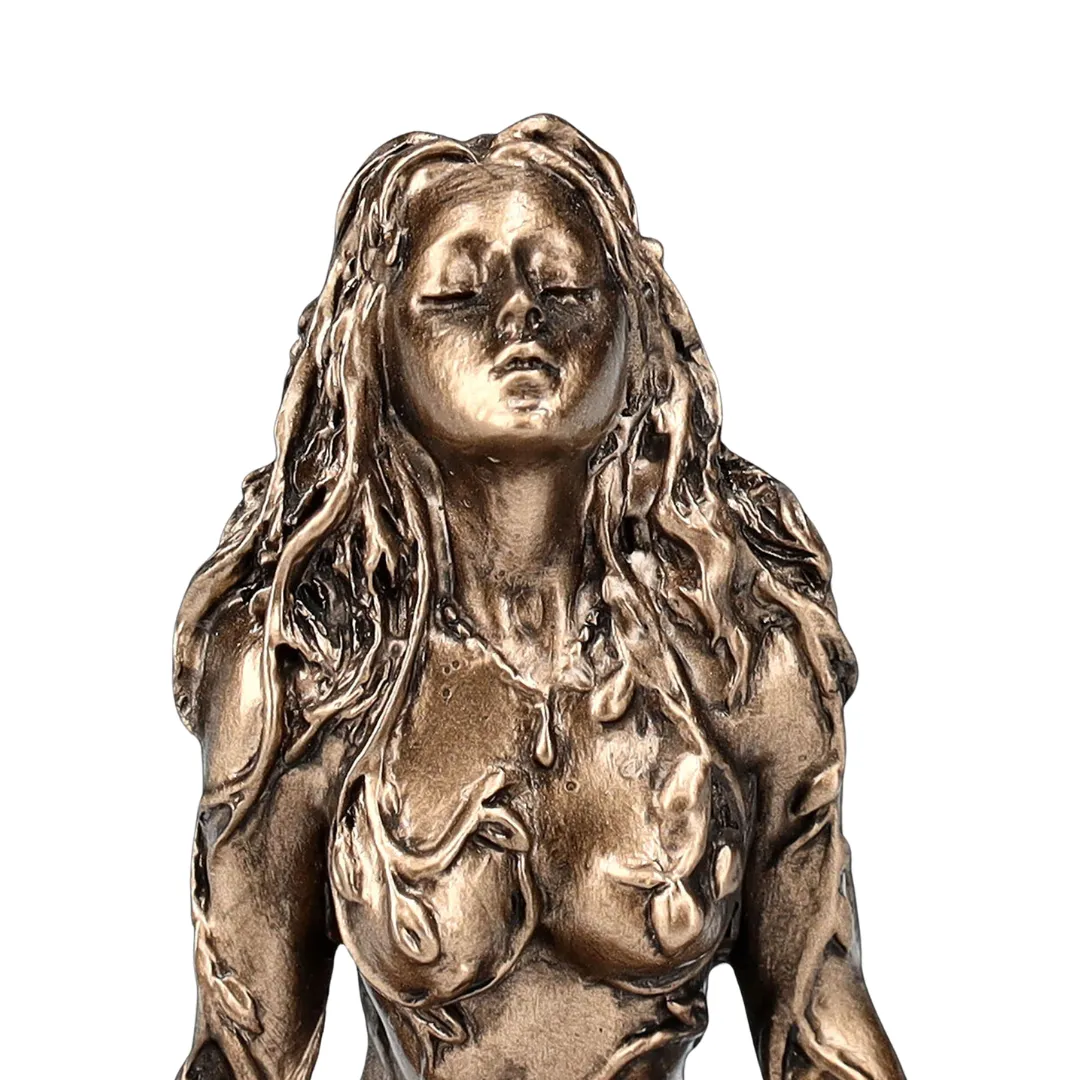 Estátua de Gaia associada à proteção e energia da Terra