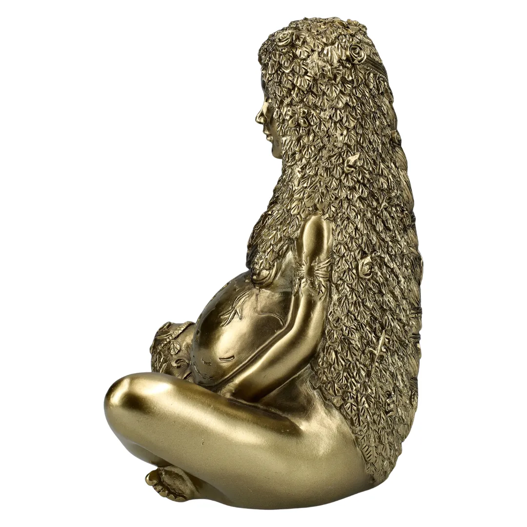 Estátua Gaia mãe natureza e equilíbrio espiritual disponivel na Sol Lua Milfontes