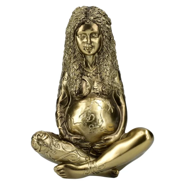 Estátua completa Gaia decoração espiritual inspirada na Terra