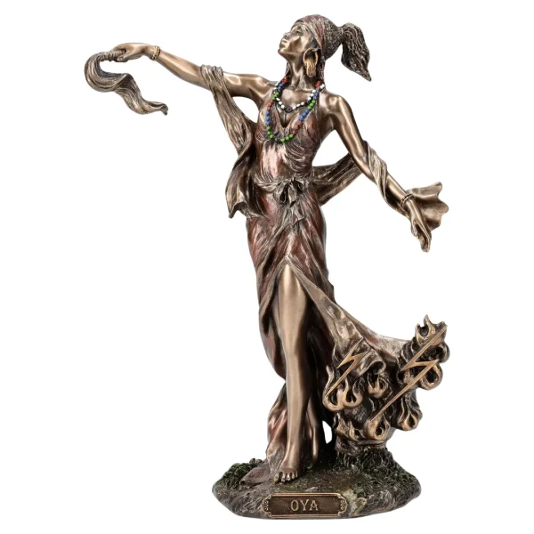 Estátua Iansã orixá dos ventos e proteção espiritual