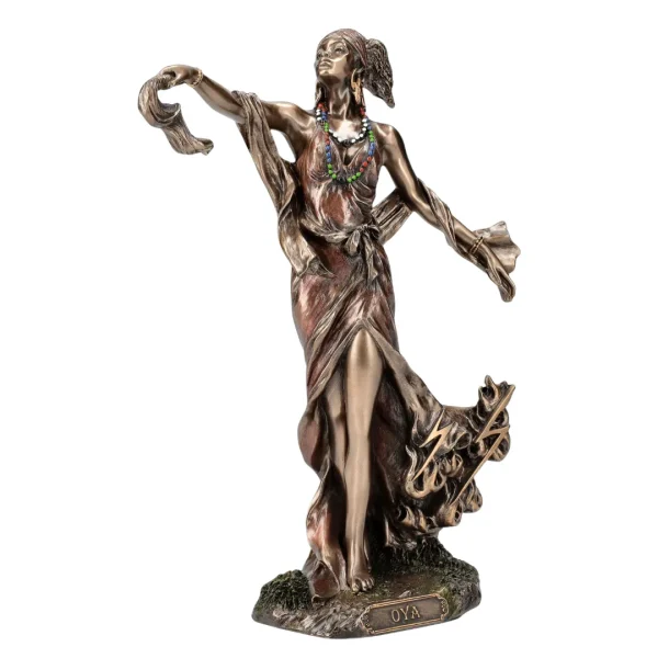 Estátua completa Iansã energia espiritual e proteção do lar