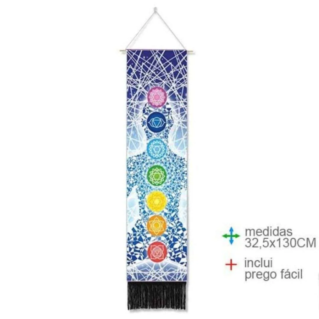 Faixa Meditação Chakras 32,50x130