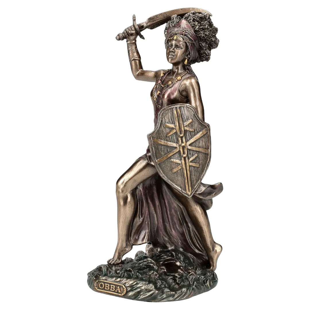 Estátua de Obbá ligada à espiritualidade e transformação interior disponível na Sol Lua Milfontes