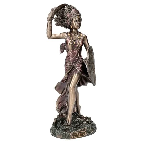 Estátua de Obbá em representação de coragem e fé espiritual