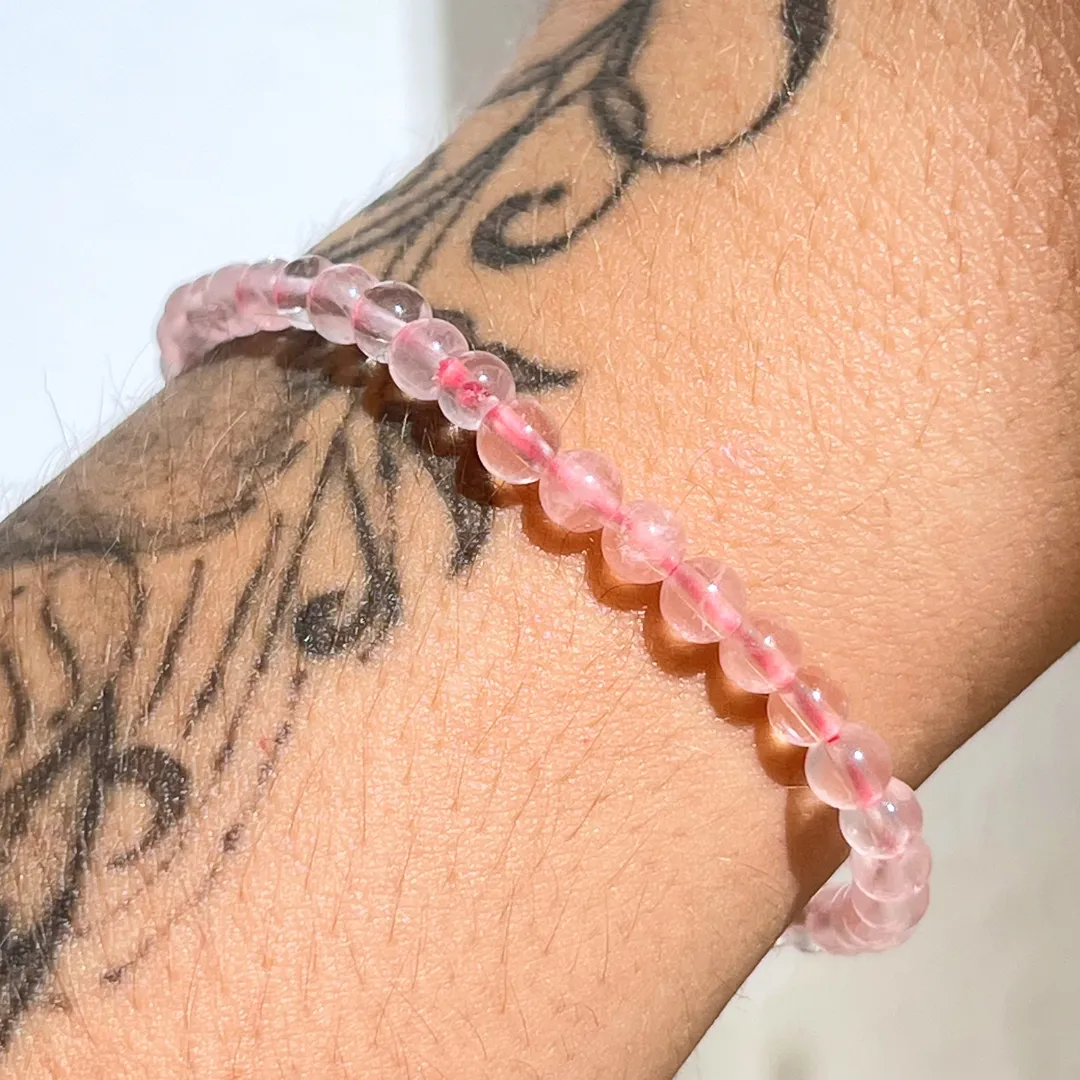 Pulseira Quartzo Rosa 4 mm em Vila Nova de Milfontes