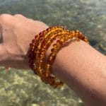 Pulseira Âmbar do Báltico - Cor Conhaque