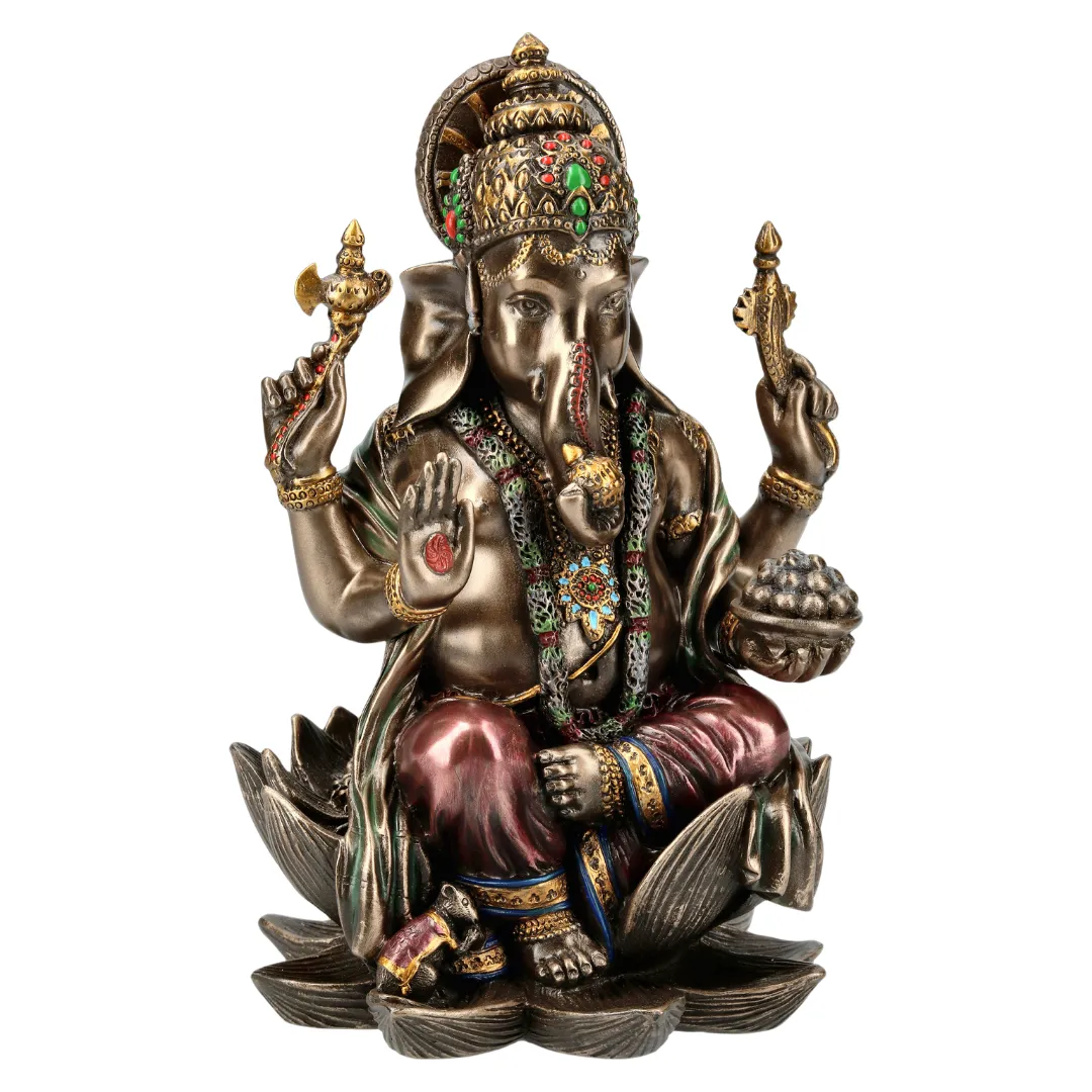 Estátua Ganesha hindu símbolo de sorte e prosperidade espiritual disponivelna Sol Lua Milfontes