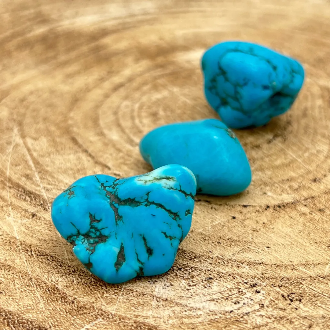 Pedra turquesa natural para proteção e equilíbrio espiritual