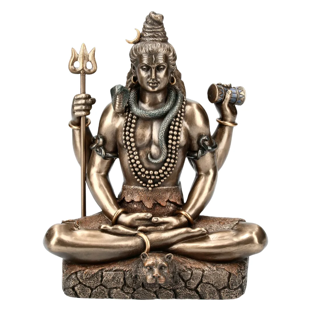 Estátua de Shiva Nataraja dançando o cosmos símbolo de energia e transformação