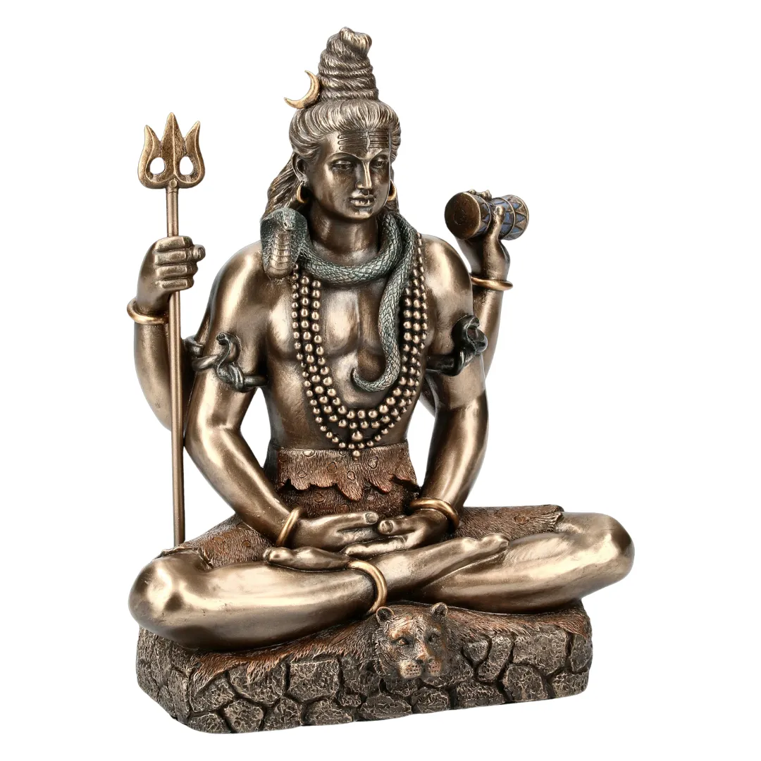 Estátua de Shiva decorativa para equilíbrio energético e espiritualidade