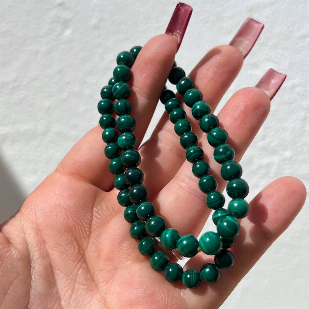 A Pulseira de Malaquite têm propriedades curativas