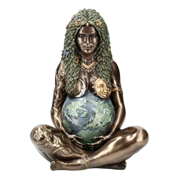 Estátua de Gaia decorativa simbolizando energia da Mãe Terra e espiritualidade disponivel na Sol Lua Milfontes