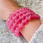 Pulseira Quartzo Morango - 8mm