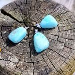 Pendente Aragonite Azul - Rolado