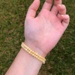 Pulseira Calcite Amarela - 4mm
