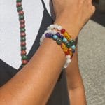 Pulseira Selenite 7 Chakras - 8mm