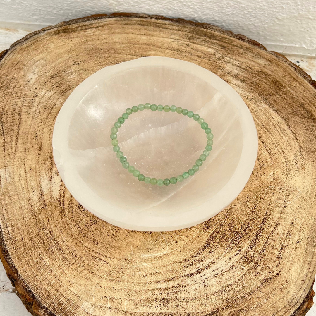 Pulseira Quartzo Verde – 4mm, O Cristal de cura Física, Emocional e Espiritual