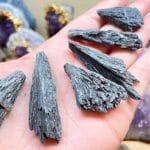 Cianite Negra - Vassoura De Bruxa (bruto)