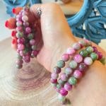 Pulseira Zoisite com Rubi - 8mm