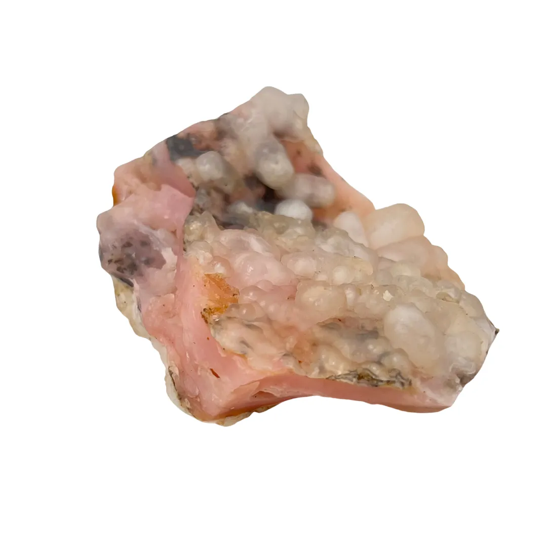 Opala rosa decorativa em pedra natural energética para bem-estar