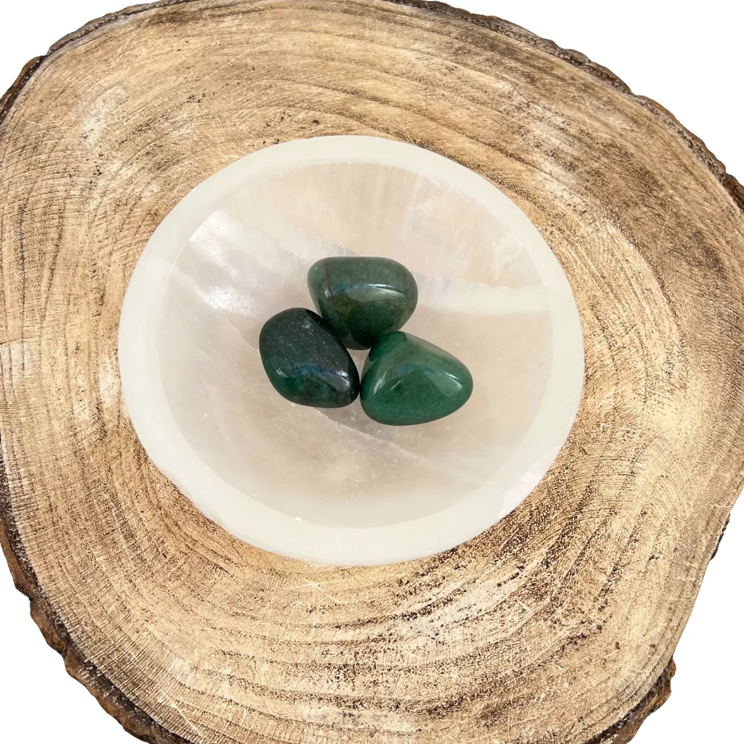 Quartzo verde natural para equilíbrio emocional e energia positiva disponivel na Sol Lua Milfontes