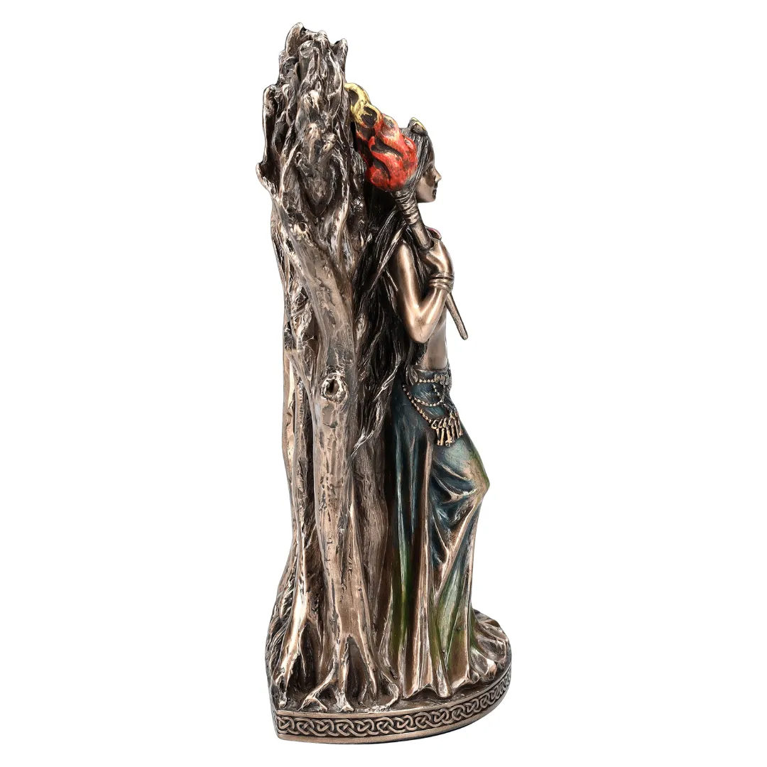 Estátua de Hécate decorativa para altar espiritual e energia mística