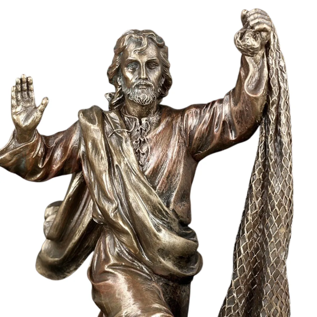 Estátua de Jesus Cristo decorativa para altar ou espaço religioso